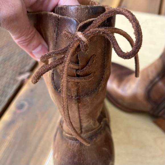 Kork-Ease Cherna Back Tie Stacked Heel Boot In Brown Leather Sz 8.5 - Picture 7 of 16